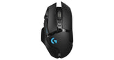 Logitech G502 Lightspeed Wireless Gaming Mouse with Hero 25K Sensor, PowerPlay Compatible, Tunable Weights and Lightsync RGB - Black