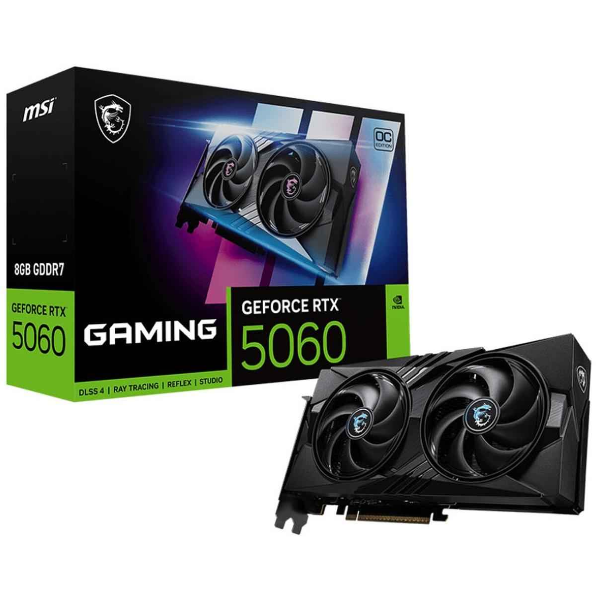MSI GeForce 5060 GAMING OC 8GB GDDR7 - Graphics Card | G5060-8GC |