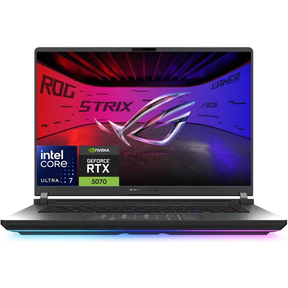 Asus Rog Strix G16 (2025) G615lp New Intel Core Ultra 7 Gen Ii 255hx 20 Cores W/ Nvidia Rtx™ 5070 8gb Ddr7 & 2.5k Ips 240hz Display , Volt Green