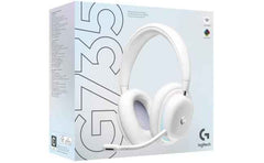Logitech G735 Wireless (White Mist) Gaming Headset, Dual Mode (2.4GHz, Bluetooth), Dolby Atmos, Spatial Surround Sound, LIGHTSYNC RGB Lighting, Detachable Boom Mic, Compatible with PC, PC, Mac, Mobile Devices