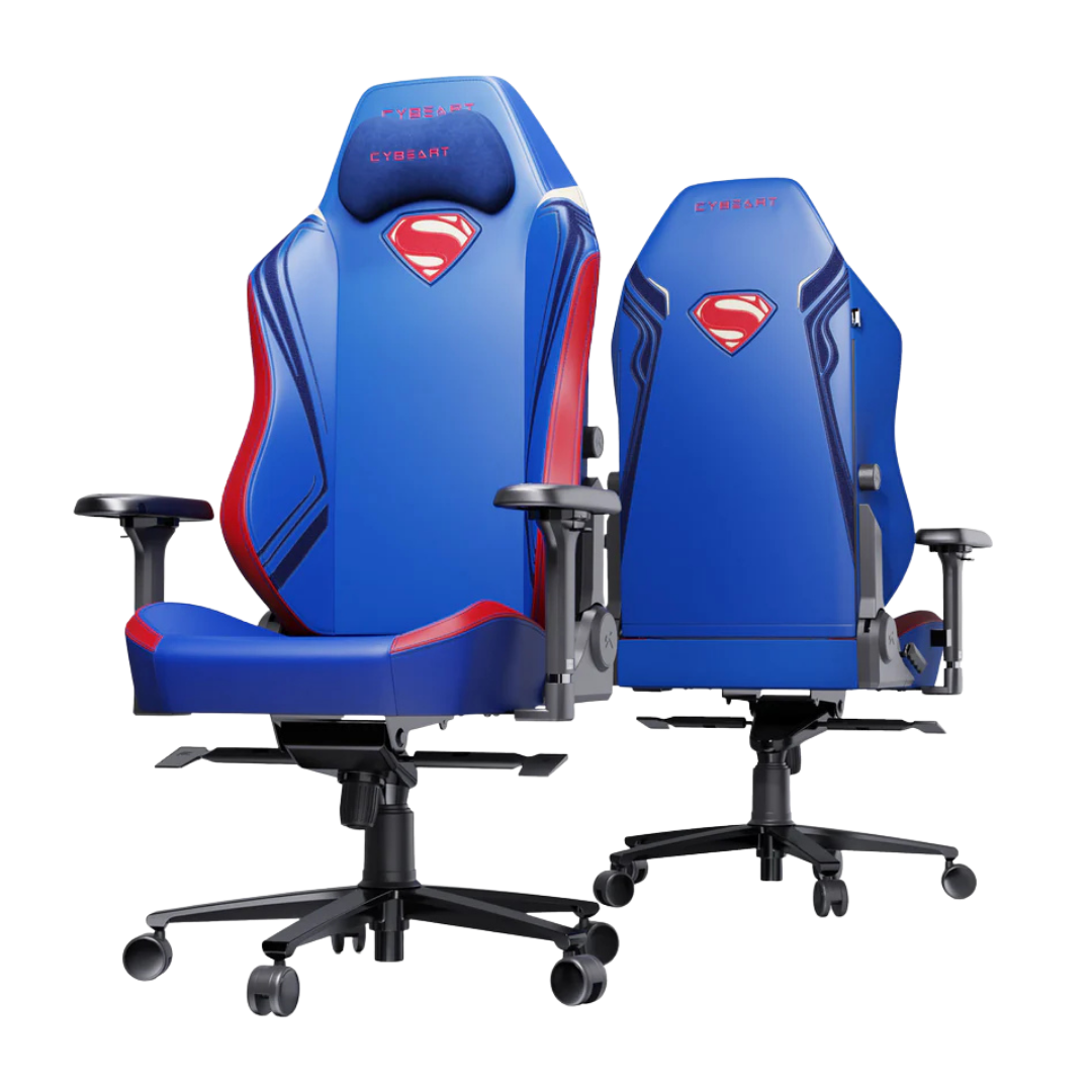 Gameak JO | Gaming Accessories Store CYBEART Superman Classic - Chaise de gaming/bureau série APEX Lombaire 4D