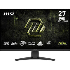MSI MAG 272F X24 27" Full HD Rapid-IPS 240Hz 0.5ms HDR Ready AI Vision AMD FreeSync™ Premium w/ HDMI 2.0 & DisplayPort , Black