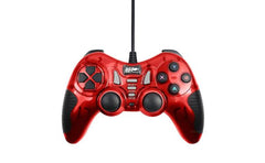 7 In 1 2.4g Wireless Dual Vibration Gamepad Controller Red