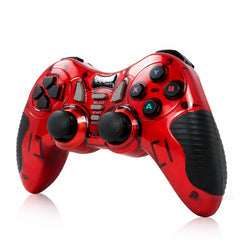 7-in-1 2.4G Wireless Dual Vibration Gamepad Controller -Red