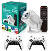 HCS350 Pro 4K Projector 1280*1080P Built-in 30000 Games with 2 Wireless Controllers