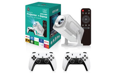 H350 Pro 4k Projector 1280*1080p Built In 30000 Games With 2 Wireless Controllers