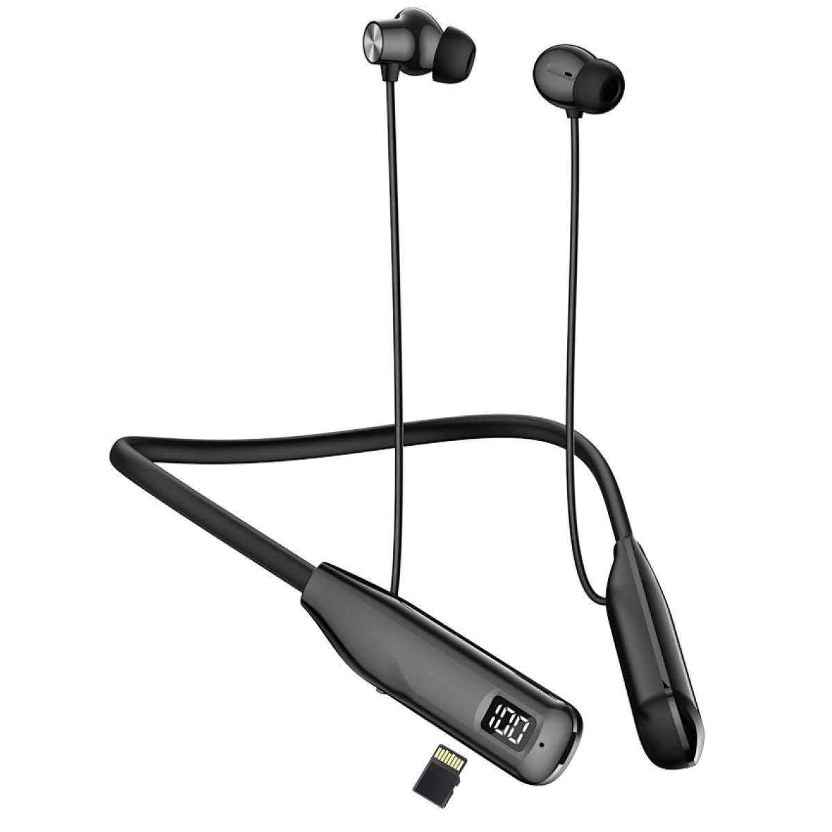 Wiwu Warrior Gb 06 Wireless Neckband Headphones, 100h Playtime, Ai Enhanced Calls, Magnetic Type C And Lightweight, Bluetooth 5.4 Black - CompuMe Wiwu Warrior Gb 06 Wireless Neckband Headphones, 100h Playtime, Ai Enhanced Calls, Magnetic Type C And Lightweight, Bluetooth 5.4 Black - CompuMe