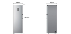 Gross Capacity Total , No Frost Upright Freezer, Smart Inverter Compressor, Stainless Steel Finish (355L)