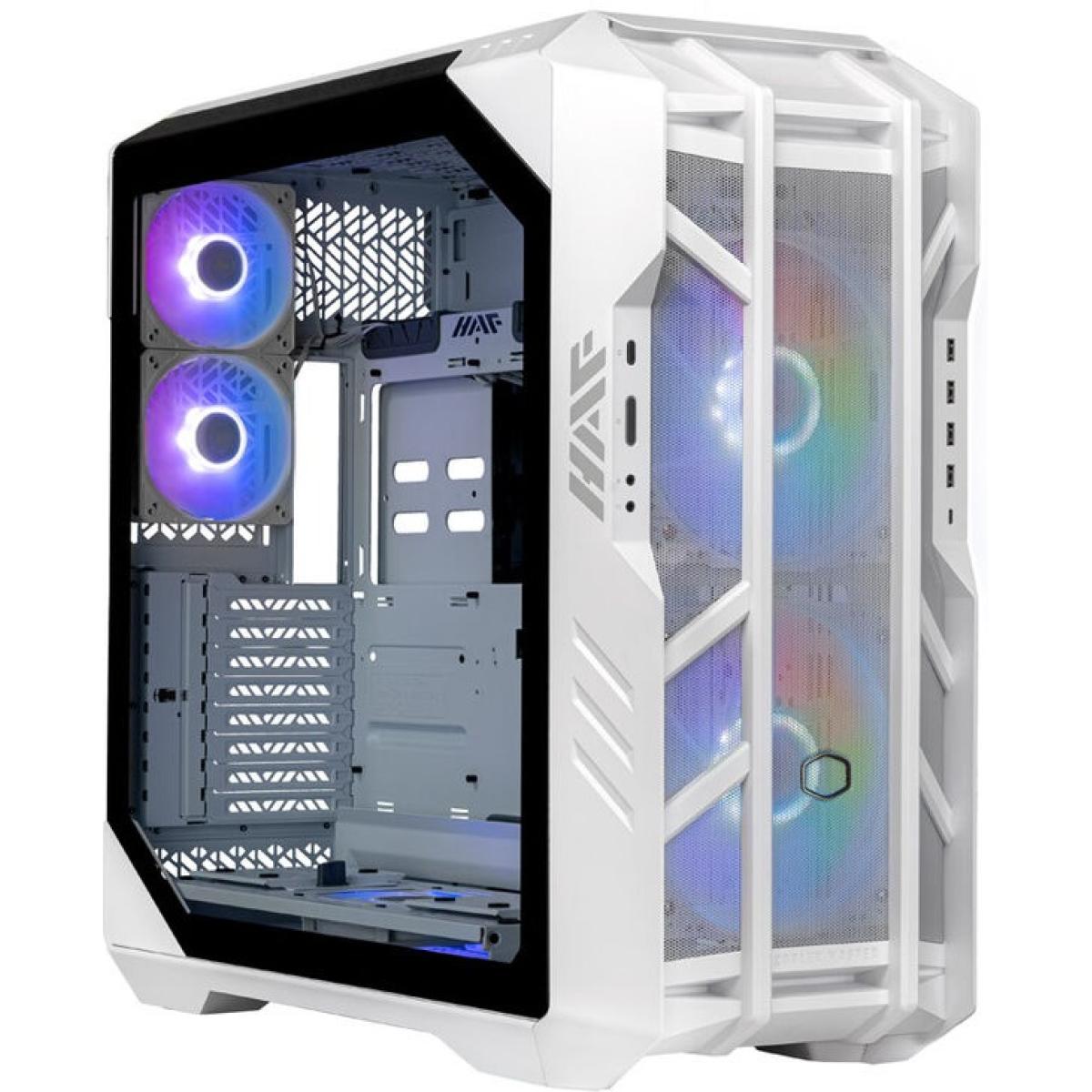 COOLER MASTER HAF 700 ARGB (White) Full-Tower Mesh Tempered Glass Gaming Case w/ 5 SickleFlow ARGB Fans/420mm Top & 480 Side Radiator Support | H700-WGNN-S00 | COOLER MASTER HAF 700 ARGB (White) Full-Tower Mesh Tempered Glass Gaming Case w/ 5 SickleFlow ARGB Fans/420mm Top & 480 Side Radiator Support | H700-WGNN-S00 |