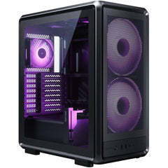 Cooler Master MasterFrame 500 Mesh (Black) ATX ARGB Mid Tower Tempered Glass Mesh Performance Design Gaming Case w/ 2x SickleFlow 200mm ARGB + Single Rear 120mm ARGB & Type-C | MF500M-KHNN-S01 |