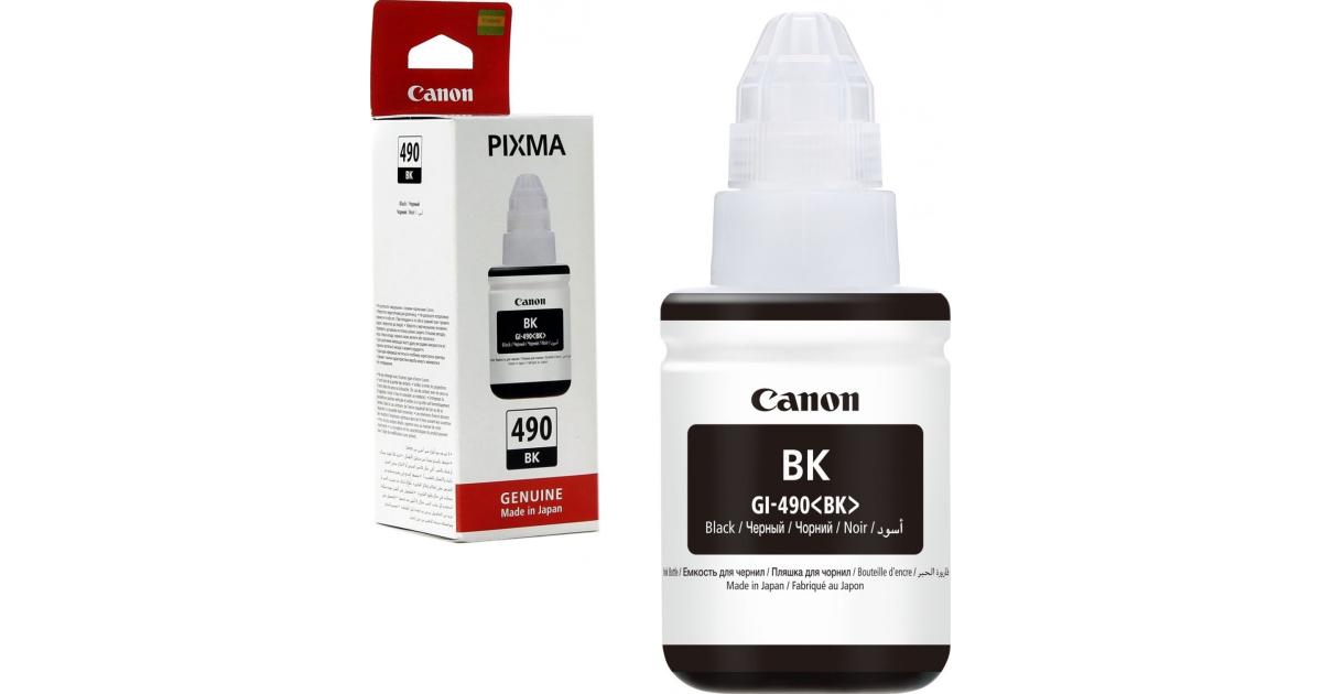CANON INK PIXMA G3411 REFILL TANK BOTTLES GI-490 BLACK - CompuMe