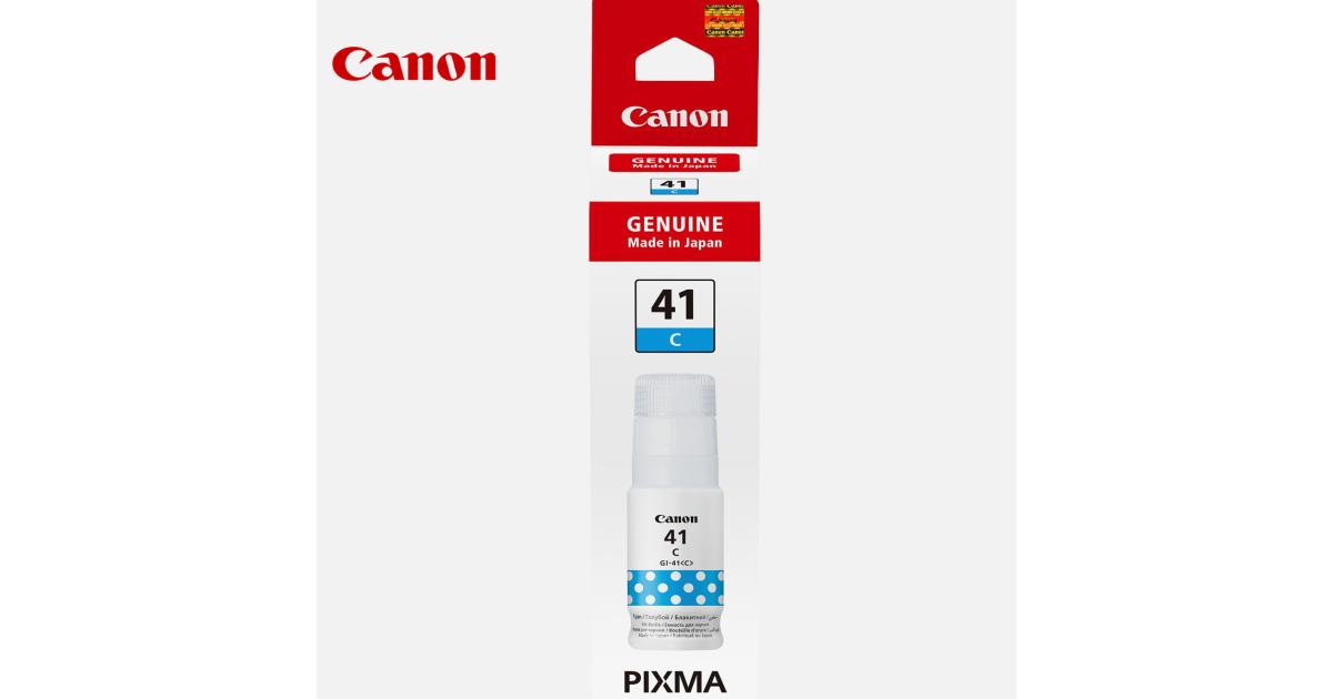 CANON INK PIXMA G3420 REFILL TANK BOTTLES GI-41 CYAN - CompuMe