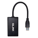 GLINK GL012 USB 3.0 to HDMI Display Adapter with 3.5mm Audio Input, Full HD 1080p Video Converter for Windows PC and Laptop