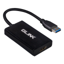 GLINK GL012 USB 3.0 to HDMI Display Adapter with 3.5mm Audio Input, Full HD 1080p Video Converter for Windows PC and Laptop