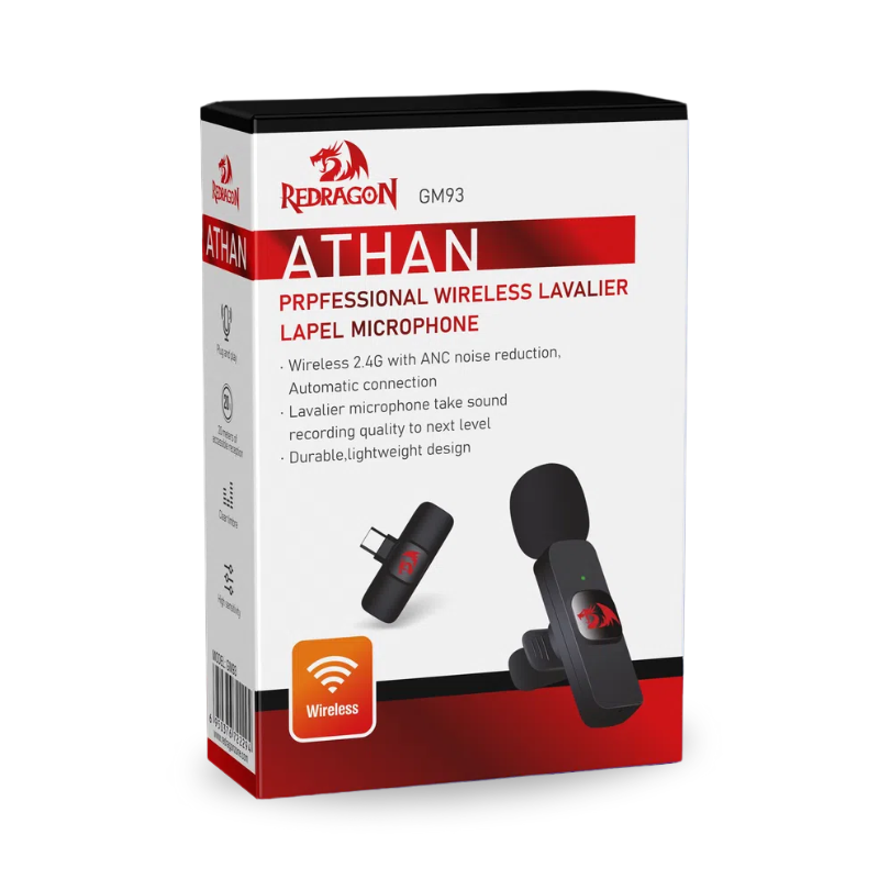 Redragon Athan GM93 Lavalier Microphone - CompuMe