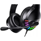 RGB Led Light GM2022 Gaming Headset with mic 40mm -Black