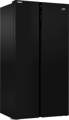Beko GN164020GB Refrigerator with Harvest Fresh Technology, Black Glass