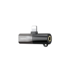 Remax Adapter Audio 3.5Mm & Lightning Jack Splitter phone, Grey - RL-LA09