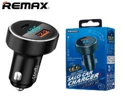 Remax Salo Dual Port Car Charger Usb / Usb Type C 58.5W 45A Power Deliver Quick Charge - RCC215