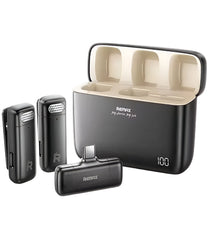 Remax Wireless Microphone 2 in 1 Plug & play, Auto Connect, video shooting & live stream - K15 IPH