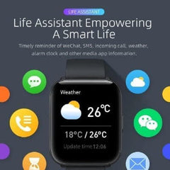 Mibro Smartwatch C2, 1.69Inch, Waterproof, Black