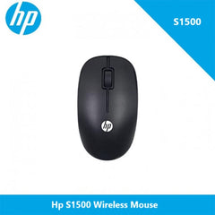 HP Wireless Mute Mouse, Silent Optical, Black - S1500