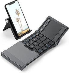 SUIRGE Foldable Bluetooth Keyboard with Sensitive Touchpad, Multi Devices - BK1008