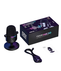 Onikuma Gaming USB Condenser Microphone, Mini USB Microphone, Noise Cancellation - M830