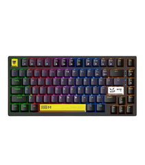 Onikuma USB Wired Mechanical Keyboard, RGB Backlit Matte Key Caps, For PC & Laptop, Black - G58 BLACK