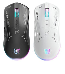 Onikuma Wireless Dual Mode Mouse Gaming, For PC & Laptop, Black/ White - CW917 WIRELESS