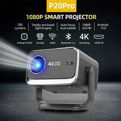 Smart Projector 4K LED Projector 1080p Full HD, 2GB & 16GB, WiFi 6, Bluetooth - P20 Pro