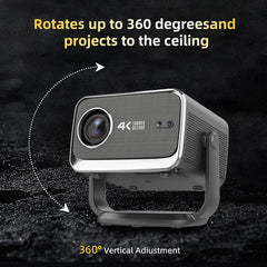 Smart Projector 4K LED Projector 1080p Full HD, 2GB & 16GB, WiFi 6, Bluetooth - P20 Pro