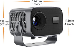 Smart Mini projector 4K 1080P 1280*720P, Android 11 Dual Wifi 5G, Cinema Outdoor Portable - A10
