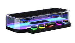 Gbt Double Speaker Rgb Stereo Sound Bass Subwoofer Colourful Lights Computer Gaming Portable - Z6