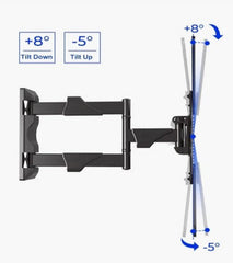 NP Full Motion TV Wall Mount Flat Panel LED & LCD Display, Fit Most " 32 To 65Inch" - P4