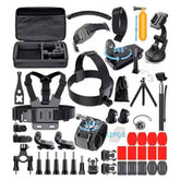 59 in 1 GoPro Accessories Kit – Ultimate Bundle Unlock the full potential of your GoPro with our 59 in 1 Accessories Kit. Compatible with all GoPro versions | GoProBag |