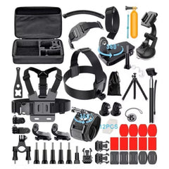 59 in 1 GoPro Accessories Kit – Ultimate Bundle Unlock the full potential of your GoPro with our 59 in 1 Accessories Kit. Compatible with all GoPro versions | GoProBag |