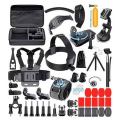 59 in 1 GoPro Accessories Kit – Ultimate Bundle Unlock the full potential of your GoPro with our 59 in 1 Accessories Kit. Compatible with all GoPro versions | GoProBag |