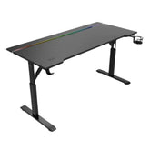 Proove Gaming Glitch RGB Adjustable Gaming Desk 140cm – Black (GTGL00140101)