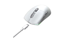 Meetion Gw33 Tri Mode 2.4g Wireless Bluetooth & Wired Gaming Ergonomic Mouse White