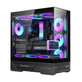 Huntkey PC case for desktop computer builds and component installation
