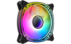 Huntkey Gx120 Argb Arctic Circle Pc Gaming Fan 120mm 1200rpm Black