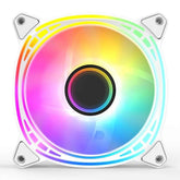 Huntkey GX120 ARGB Arctic Circle Gaming Fan 120mm 1200RPM - White