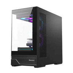 Huntkey GX760AE Fortune Lite Empty PC Gaming Case without Fans -Black