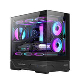 Huntkey GX760AE Fortune Lite Empty Gaming Case without Fans - Black with cases