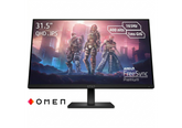 HP OMEN 32q Gaming Monitor, 31.5 Inch, 2560 x 1440 (QHD), IPS, Flat, 165Hz, 1ms, 400 nits, FreeSync Premium, DisplayPort and 2x HDMI 2.0, Eyesafe certified, Black - 780K0AS
