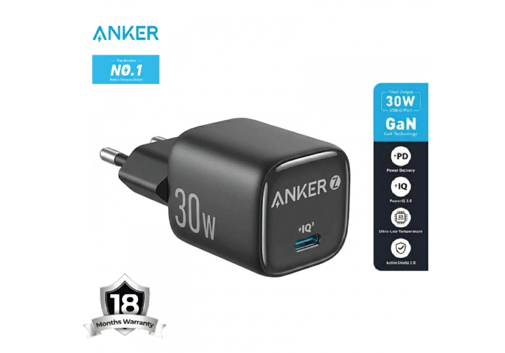 Anker Zolo A2698L11 Wall Charger Type-C 30W Fast Charging - White / 18 Months Warranty