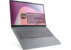 Lenovo IdeaPad Slim 3 Business & Everyday Tasks Laptop, AMD Ryzen™ 5 5625U 16MB L3 Cache, 8GB DDR4 (not upgradable), 512GB SSD, 15.6" FHD, SD Card Reader - Arctic Grey