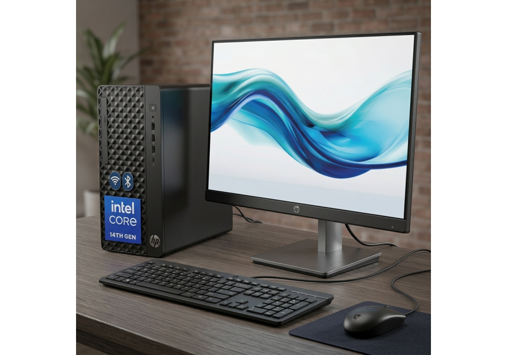 HP ProDesk 2 Tower G1I E Desktop, 16gb, wired, gaming keyboard
