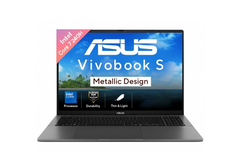 ASUS Vivobook S16 – Intel Core 7 240H (10C/16T, up to 5.2GHz), 16GB DDR5, 512GB PCIe 4.0 SSD, 16" FHD+ IPS Anti‑Glare 144Hz, Wi‑Fi 6, 70Wh Battery, MIL‑STD 810H, Matte Gray